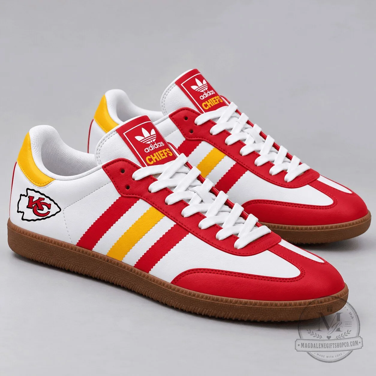 Kansas City Chiefs National Football League Red and White Samba Shoes 1 Kansas City Chiefs National Football League Red and White Samba Shoes
